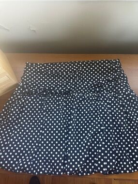 Black and White Polka Dot Mini Skirt